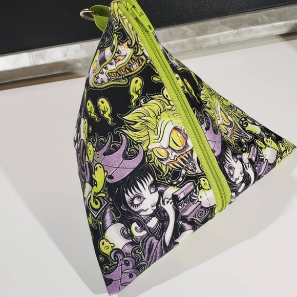 Hot Topic Handbags - Beetlejuice & Lydia triangle pouch